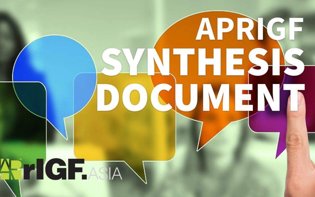 The APrIGF 2023 Synthesis Document Process